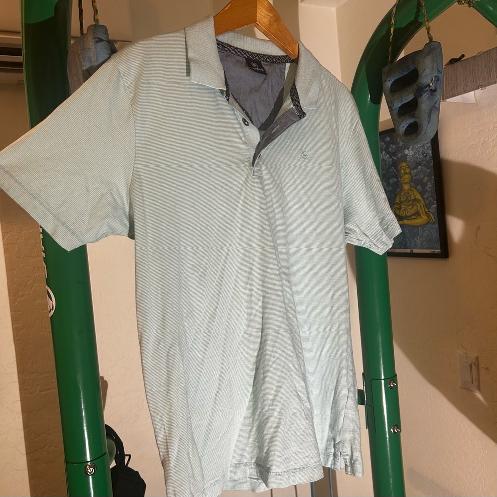 Classic Blue Polo Shirt with Short Sleeves